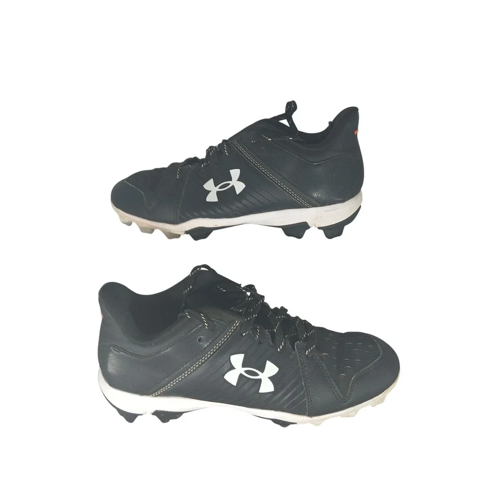 Under Armour Leadoff Low RM Black White Youth Baseball‎ Cleats 5Y 3025600-001